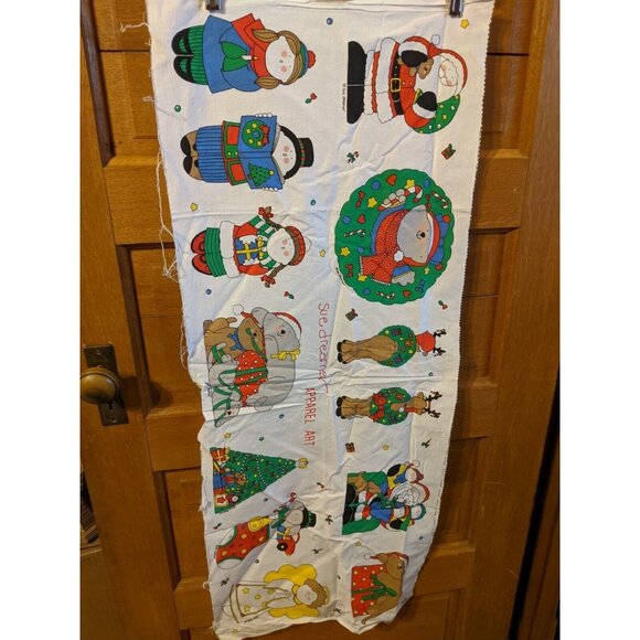 Sue Dreamer for Fabric Country CHRISTMAS Apparel Art Appliques Panel - Picture 1 of 8
